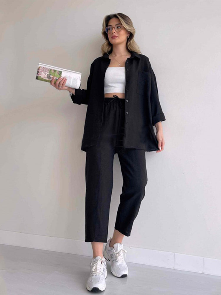 Alexis™ Linnen Twee Delige Set