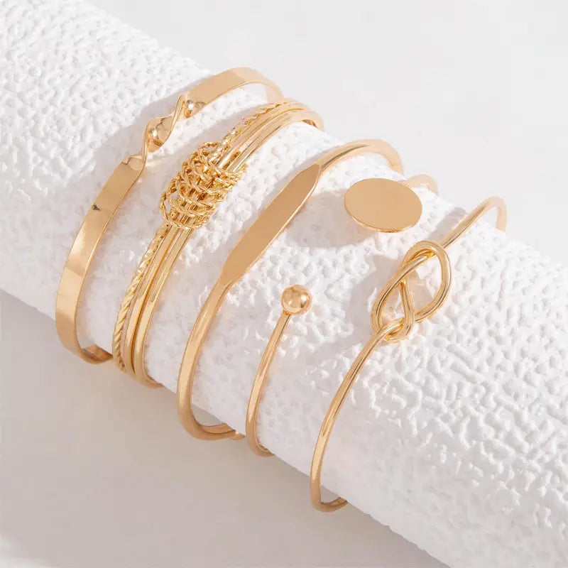 Geknoopte Elegantie Armband Set | Goud