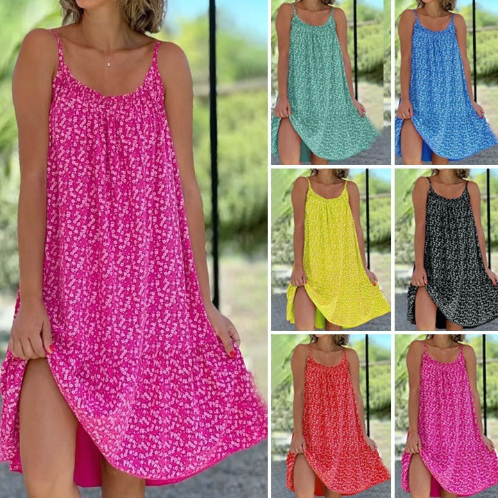 Adilla - Luchtige Bloemen Zomerjurk