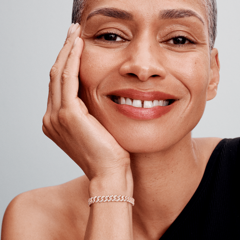 Moissanite Cuban Armband | Goud