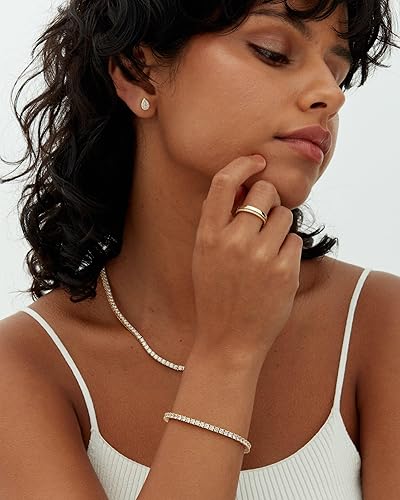 Moissanite Tennisarmband | Goud