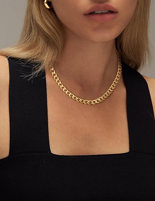 Chunky Cubaanse Schakelketting | Goud