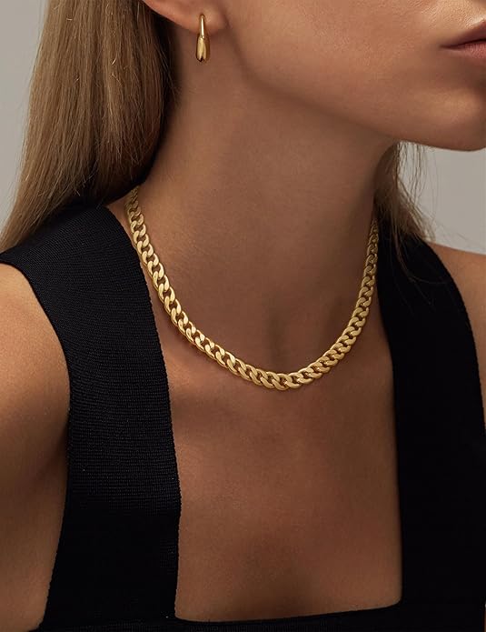 Chunky Cubaanse Schakelketting | Goud