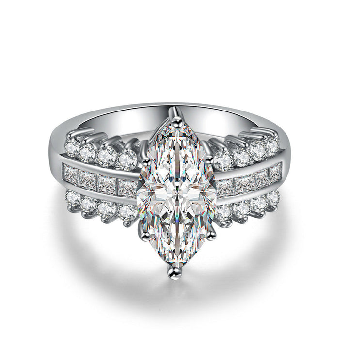 Odette Mercer Ring | Wit Goud