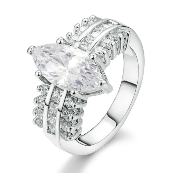 Odette Mercer Ring | Wit Goud