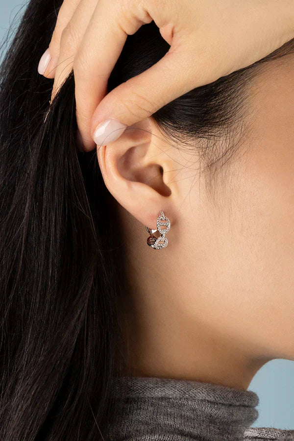 Isla Marina Oorbellen | Wit Goud