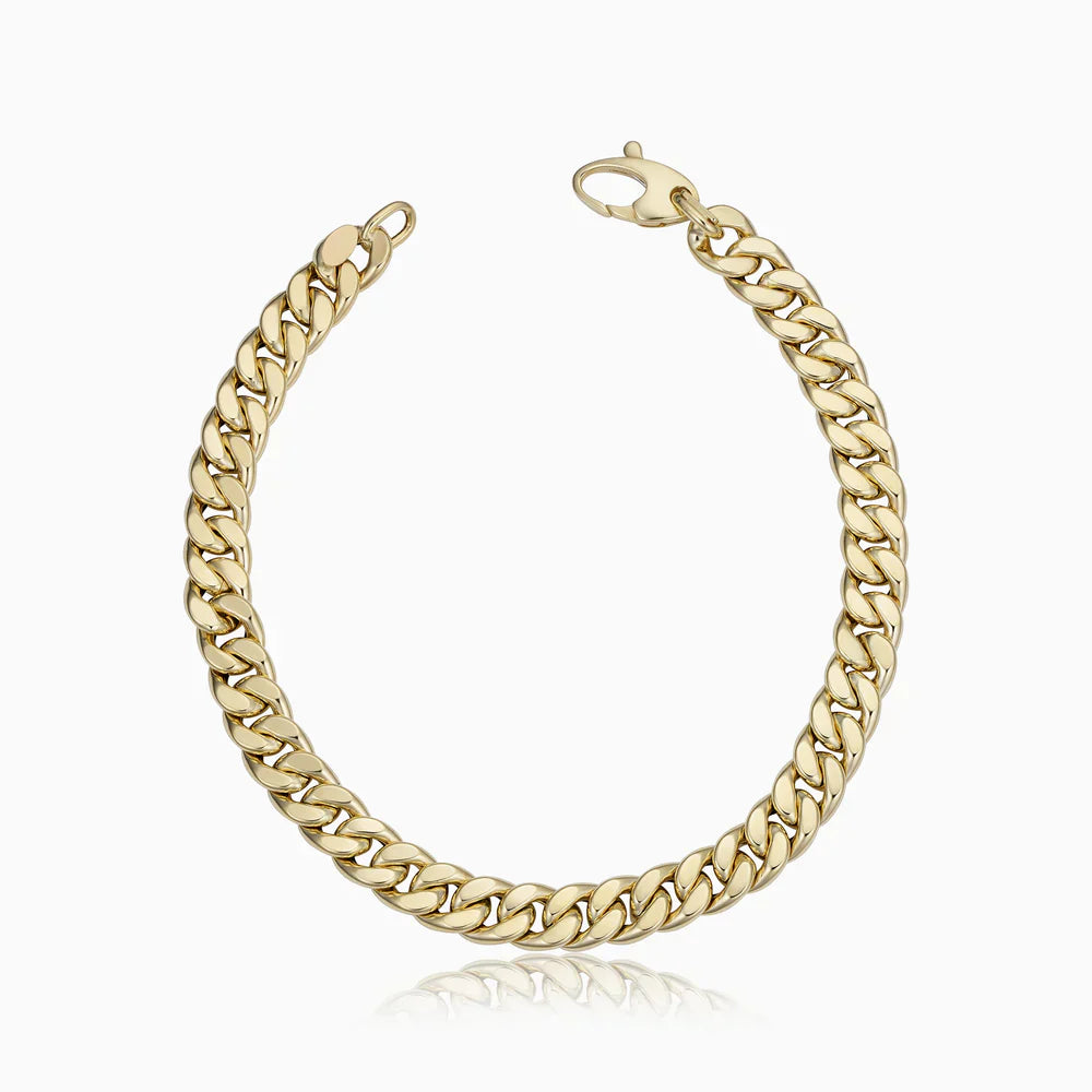 Estate Cubaanse Armband | Wit Goud