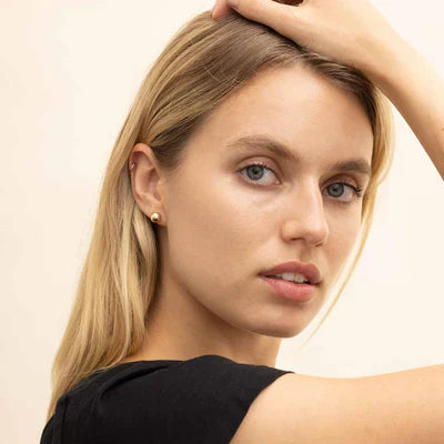 Heb een bal studs | Wit Goud