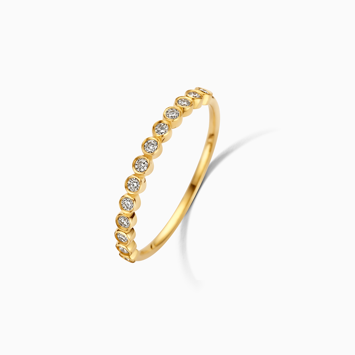 Diamanten Bubbelring | Goud