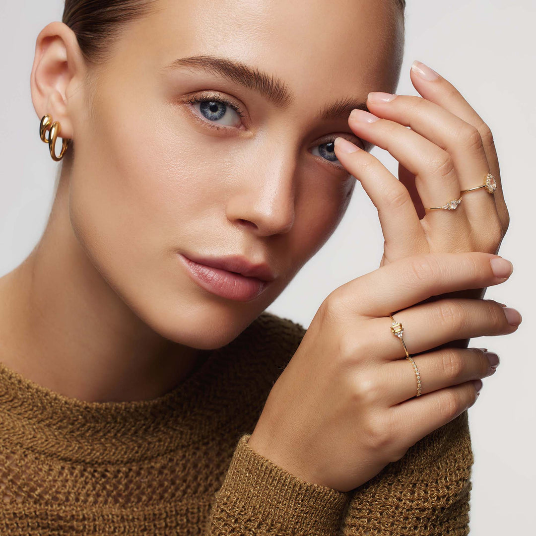 Maansteen Muse Ring | Goud