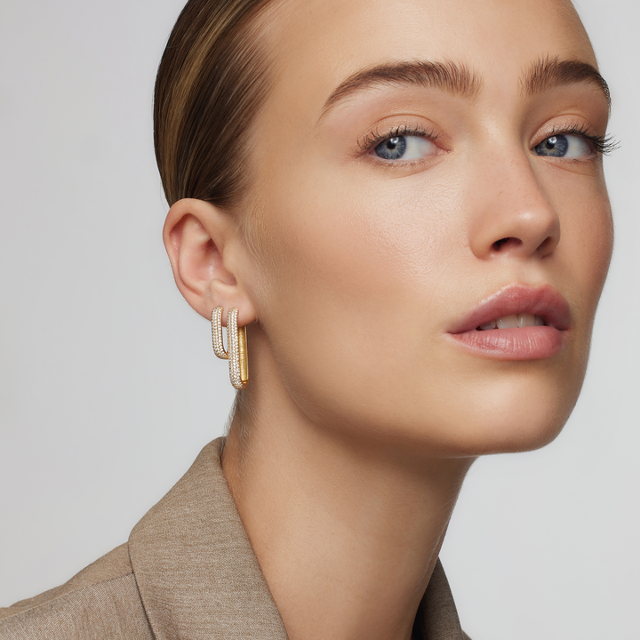 Icon Pavé Hoops | Goud