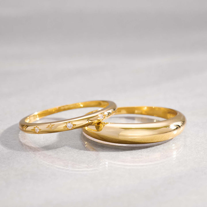 Midi Dome Ring | Goud
