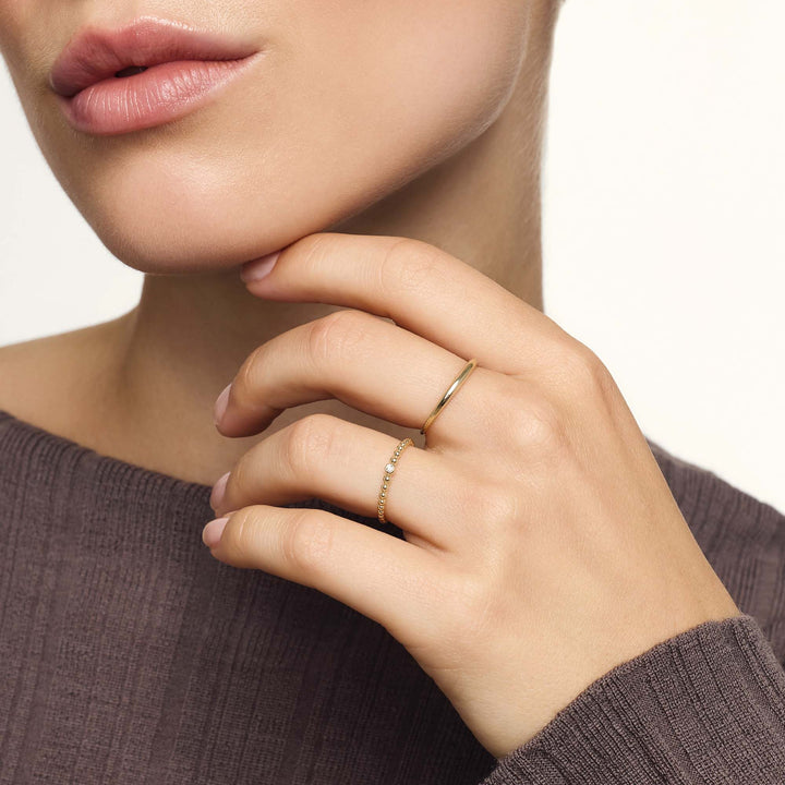 Slim Dome Ring | Goud