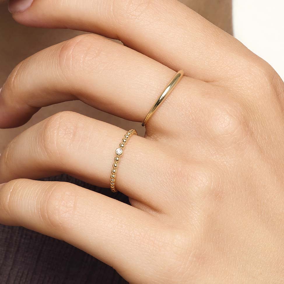 Slim Dome Ring | Goud