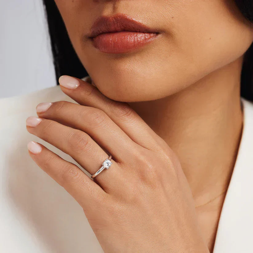 Mira Castelle Ring | Wit Goud