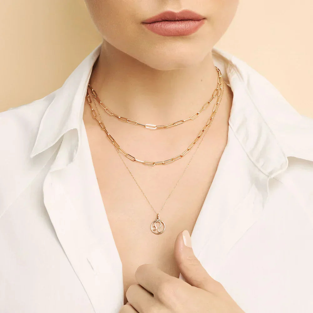 Zodiac sign ketting | Goud