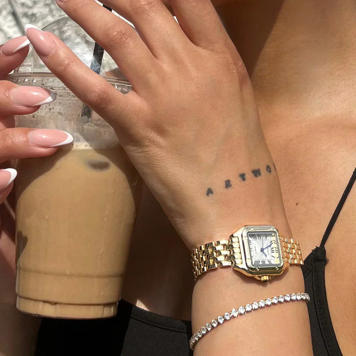 Fienna Horloge | Wit Goud