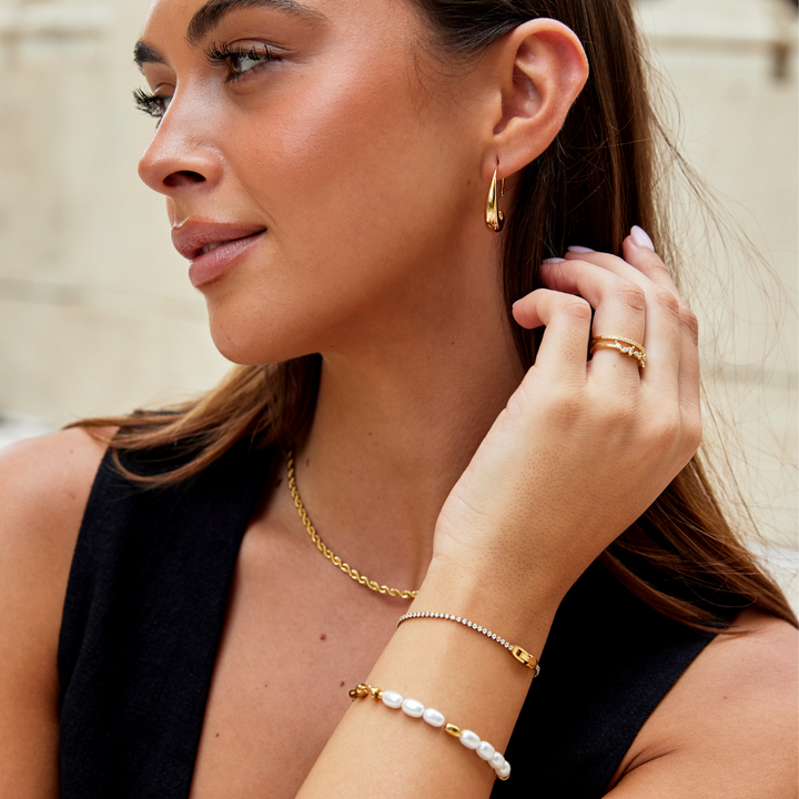 Niyah Crystal Gouden Armband