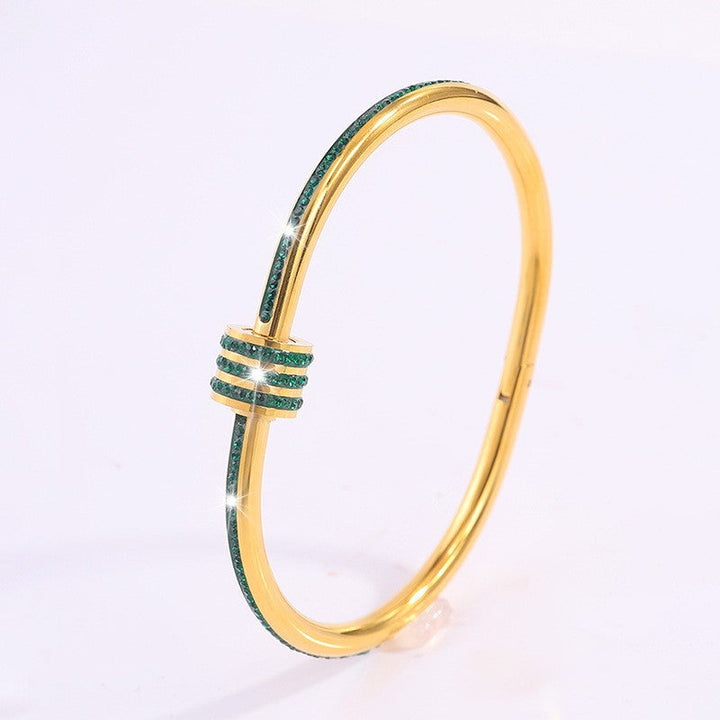 Tessandra Virelli Armband Groen | Goud