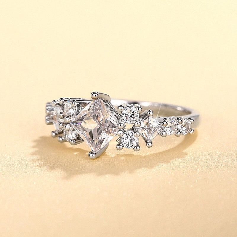 Cressida Lumere Ring | Wit Goud