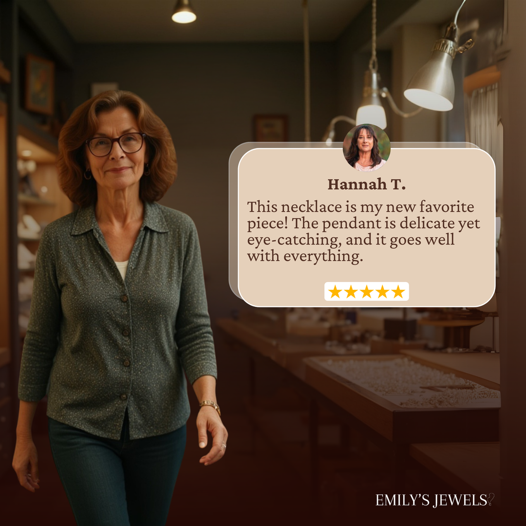 Ruby - Vintage Hanger Parel Ketting