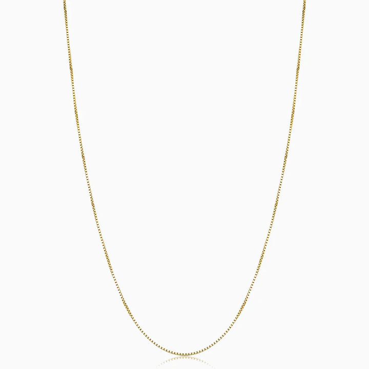 Bodega Box Ketting | Wit Goud