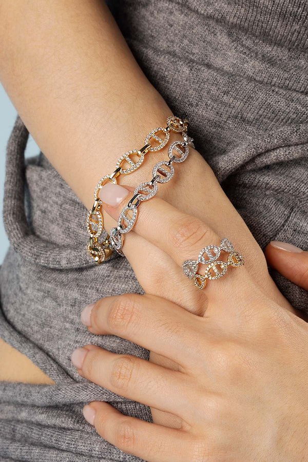 Isla Marina Armband | Wit Goud