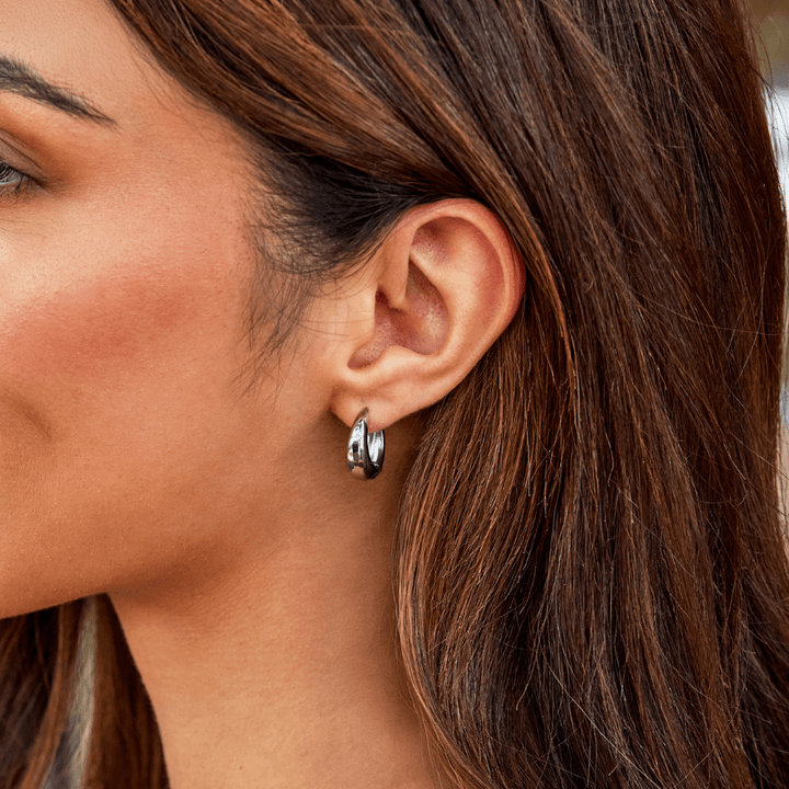 Audrey Zilveren Hoepel Oorbellen