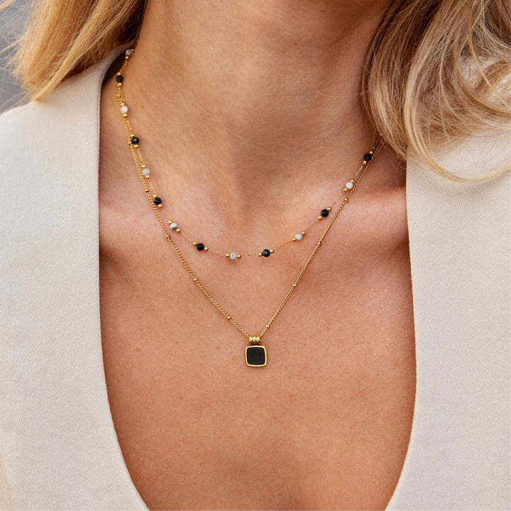 Luna Midnight Stone Ketting