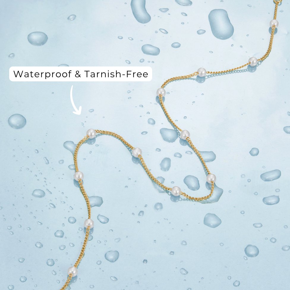 Pure Gouden Parelketting