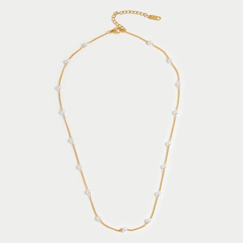 Pure Gouden Parelketting