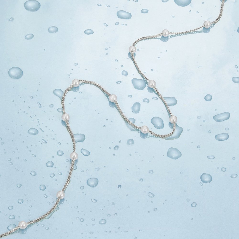 Nura Pearl Zilveren Ketting