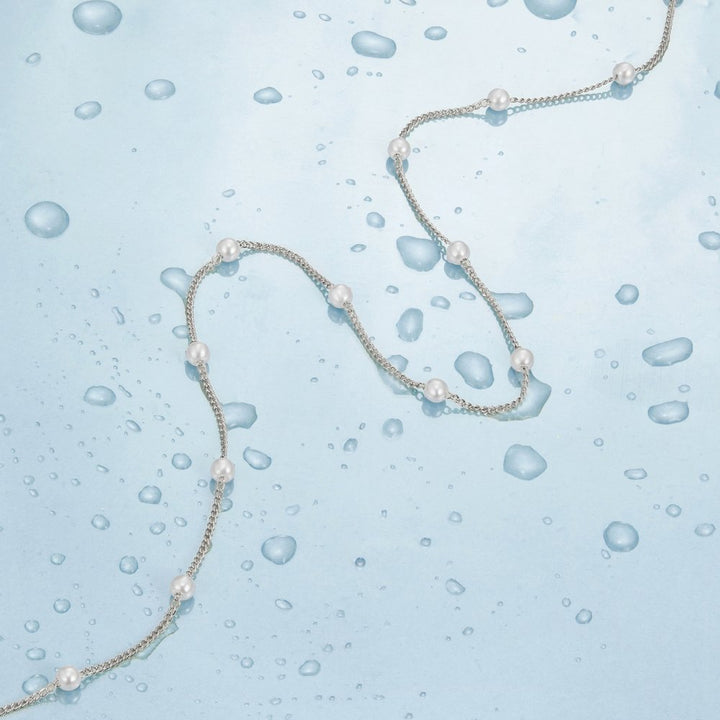Nura Pearl Zilveren Ketting