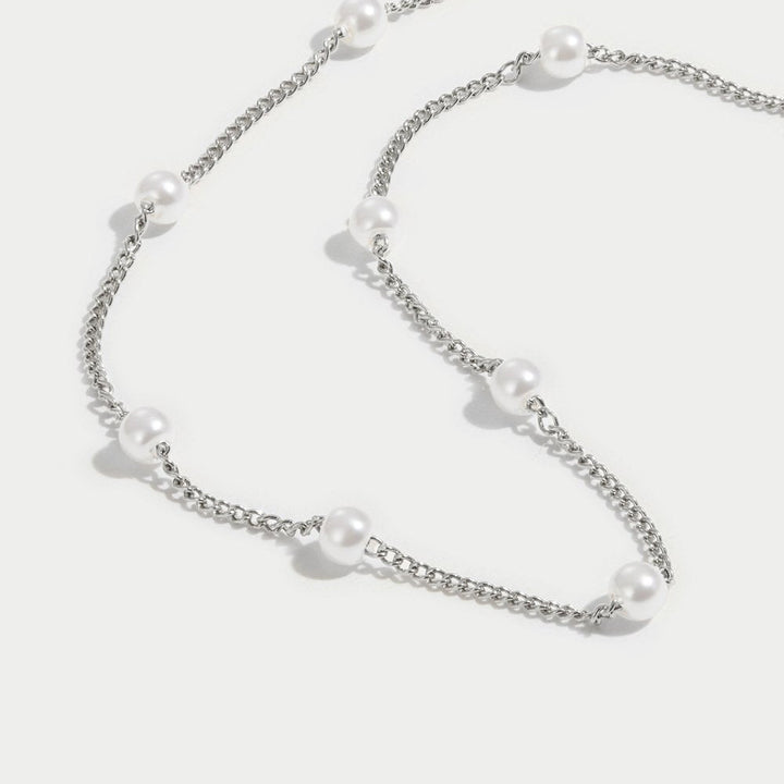 Nura Pearl Zilveren Ketting