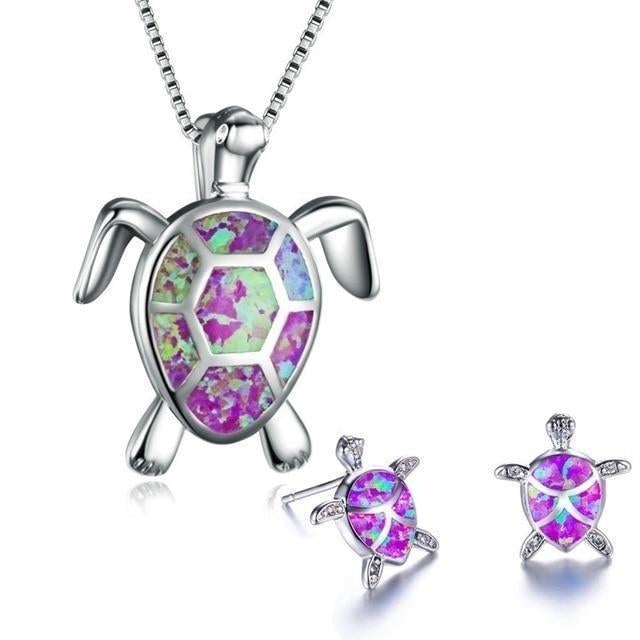 Opal Zeeschildpad Sieraad Set