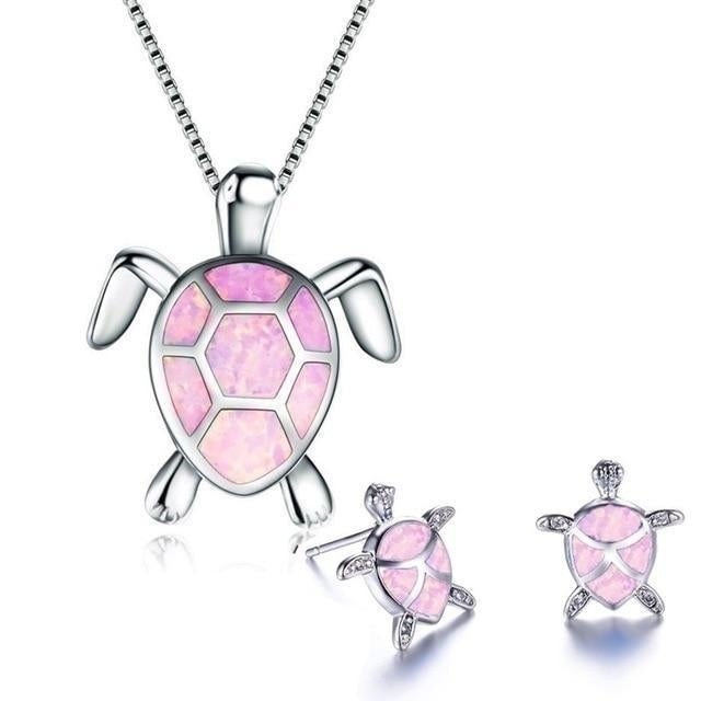 Opal Zeeschildpad Sieraad Set