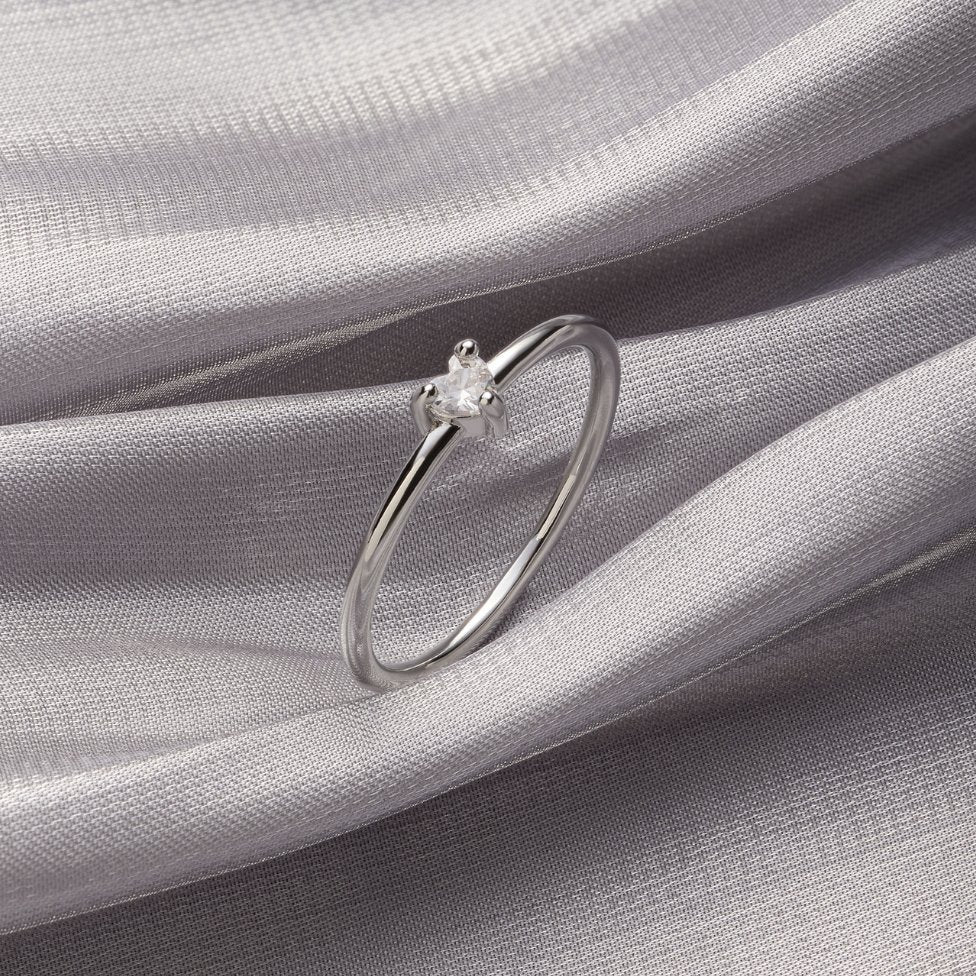 'Kleine Liefde' Kristallen Hart Ring