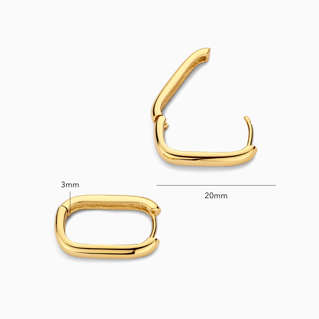 Icon Hoops | Wit Goud