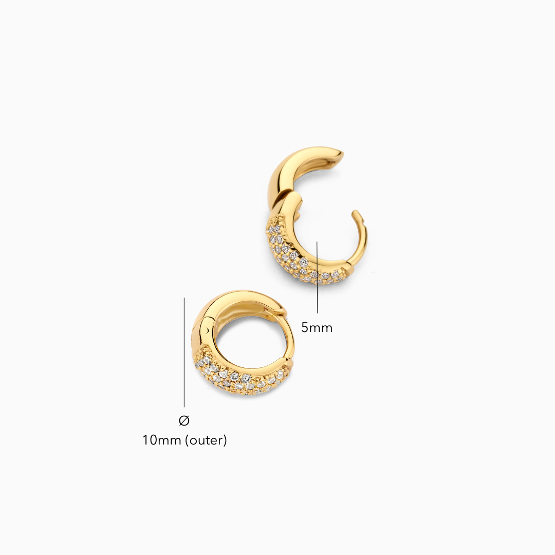 Jules Mini Hoops | Goud