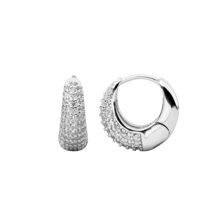 Jules Mini Hoops | Wit Goud